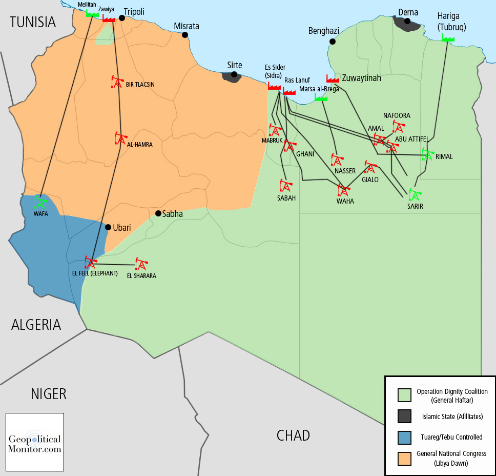 Geopoliticalmonitor Libya Energy Map