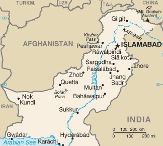 Pakistan and major cities