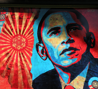 Obama Graffiti,, Flickr Michael Pittman, modified, https://creativecommons.org/licenses/by-sa/2.0/