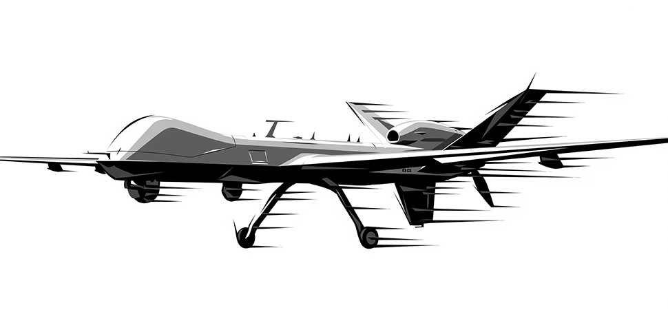 US Predator Drone, modified, US Predator Drone, Generated by Google Gemini on July 27, 2025.