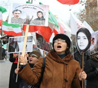 Protesters in Iran