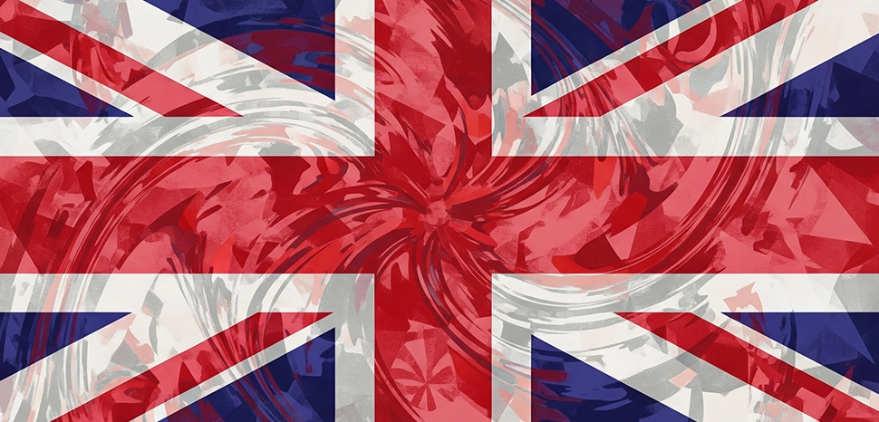 UK flag, Generated by Google Gemini on July 27, 2025., modified