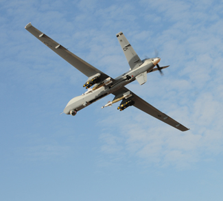 US drone in flight