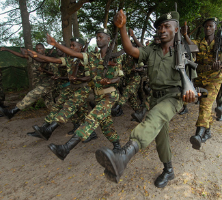 African Soldiers March