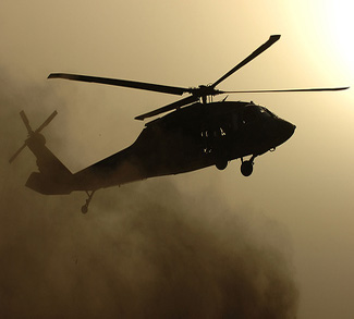 Iraqi military helicopter