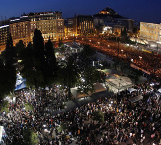 political protest in Greece