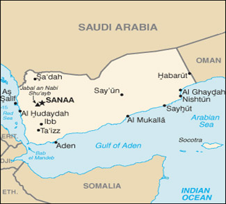 Political Map of Yeman