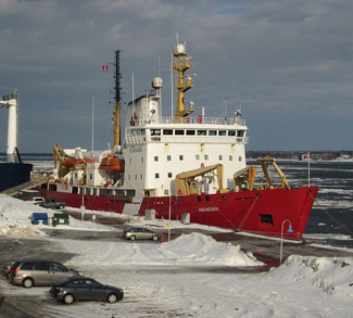 Docked Canadian Icebreaker