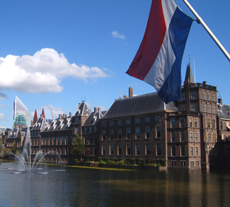 Dutch Flag and buildings