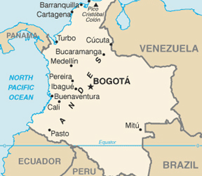 Political Map of Colombia