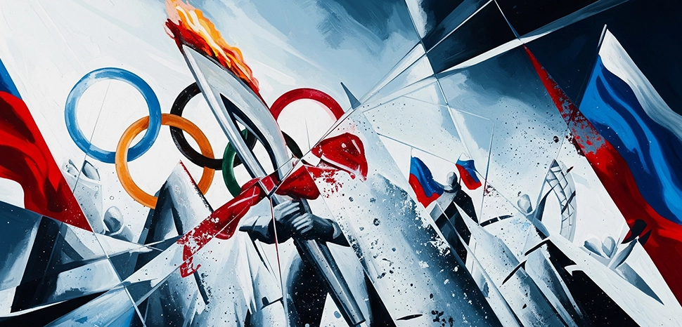 Sochi Protest abstract, Generated by Google Gemini on July 31, 2025.