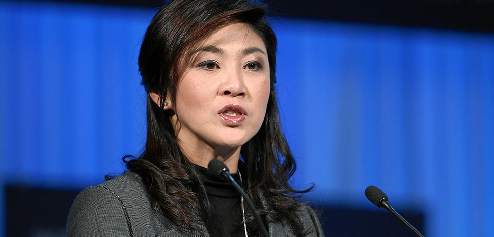                 DAVOS/SWITZERLAND, 27JAN12 - Yingluck Shinawatra, Prime Minister of Thailand is captured during the session 'Women as the Way Forward' at the Annual Meeting 2012 of the World Economic Forum at the congress centre in Davos, Switzerland, January 27, 2012. Copyright by World Economic Forum swiss-image.ch/Photo by Moritz Hager / https://en.m.wikipedia.org/wiki/File:Yingluck_Shinawatra_-_World_Economic_Forum_Annual_Meeting_2012.jpg
              