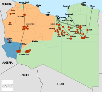 Libya Map Small, Geopoliticalmonitor.com