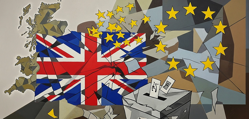                 UK Abstraction, Generated by Google Gemini AI on August 8, 2025. All flags, maps, and likenesses contained within this image are not necessarily accurate representations of reality.
              