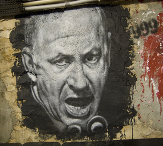 Netanyahu Portrait, cc Flickr thierry ehrmann, modified, https://creativecommons.org/licenses/by/2.0/