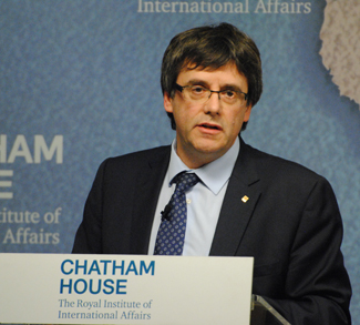 Puigdemont, cc Flickr Chatham House, modified, https://creativecommons.org/licenses/by/2.0/