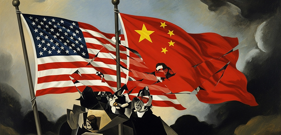 Generated by Google Gemini AI on August 15, 2025. All flags, maps, and likenesses contained within this image are not necessarily accurate representations of reality.