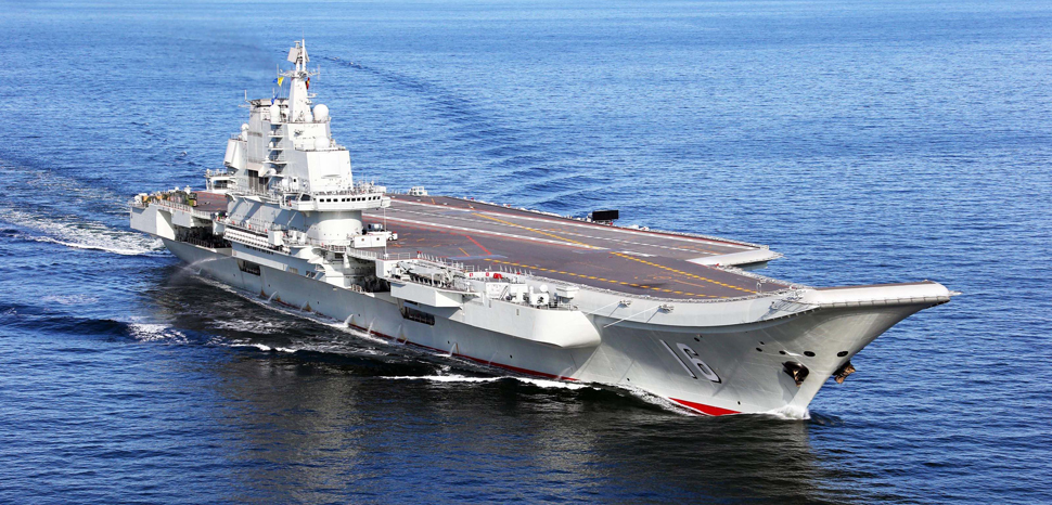 China's first aircraft carrier - the Liaoning. CC Flickr Simon Yang, modified, https://creativecommons.org/licenses/by-sa/2.0/