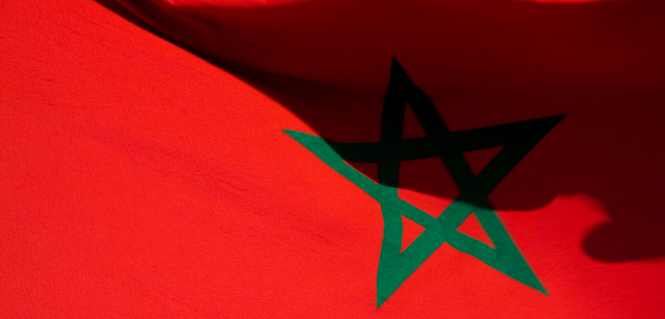 Moroccoflag, cc Flickr Kristian Thøgersen, modified, https://creativecommons.org/licenses/by/2.0/