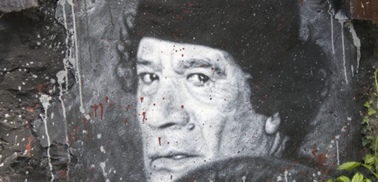 Gaddafi, cc Flickr thierry ehrmann, modified, https://creativecommons.org/licenses/by/2.0/