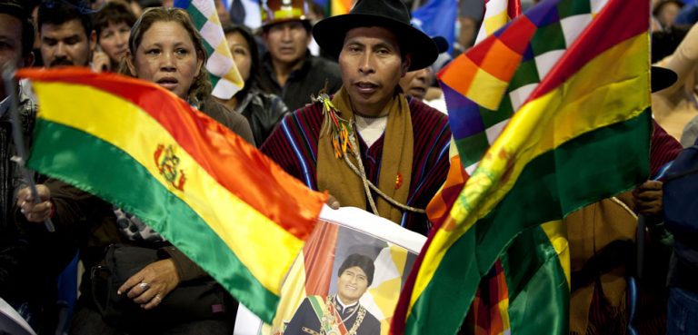Movimientos sociales respaldan al Presidente Evo Morales / Foto: Fernanda LeMarie - Cancillería./ cc Flickr Ricardo Patiño, modified, https://creativecommons.org/licenses/by-sa/2.0/