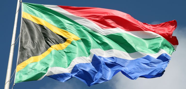 SouthAfricaFlag, cc Flickr flowcomm, modified, https://creativecommons.org/licenses/by/2.0/