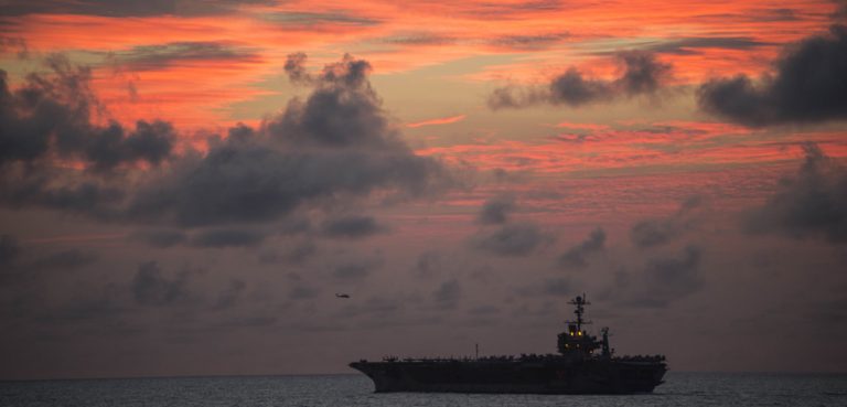 cc Flickr Official U.S. Navy Page, modified, https://creativecommons.org/licenses/by/2.0/USS John C. Stennis (CVN 74) Conducts Flight Operations during RIMPAC 2016