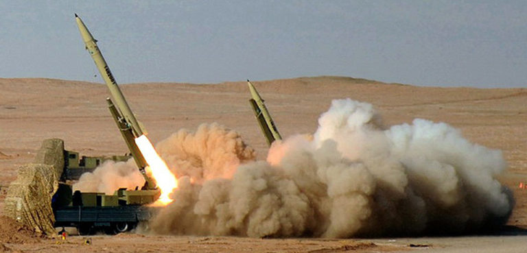 cc Hossein Velayati. modified, https://commons.wikimedia.org/wiki/File:Fateh-110_Missile_by_YPA.IR_02.jpg