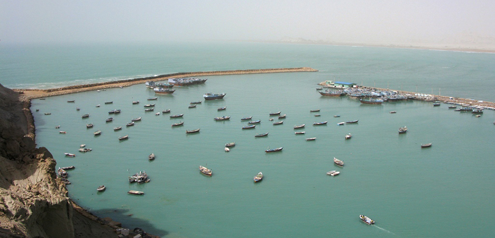 Chabahar Port, cc Beluchistan, modified, https://www.flickr.com/photos/drymountains/5646023308