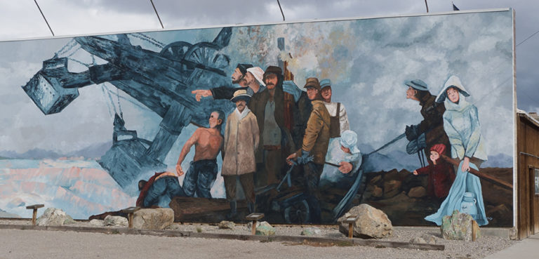 cc Jay Galvin, modified, Jay Galvin Libert Pit Copper Mine, Ely, Nevada Historical Mural