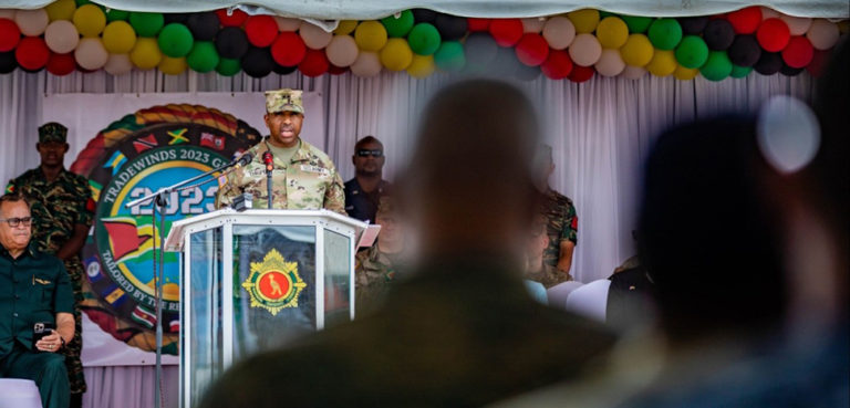 2023 US-Guyana military exercises; cc us military, modified, https://www.army.mil/article/268376/multinational_exercise_tradewinds_2023_begins_in_guyana
